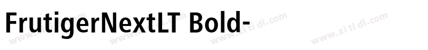 FrutigerNextLT Bold字体转换